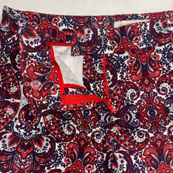 Saint Tropez West Red, White, and Blue Patterned Shorts - Size 6 - Picture 4 of 6